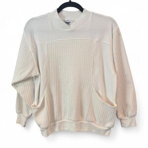 VINTAGE 90s Lotus Sport knit mix sweatshirt with pockets